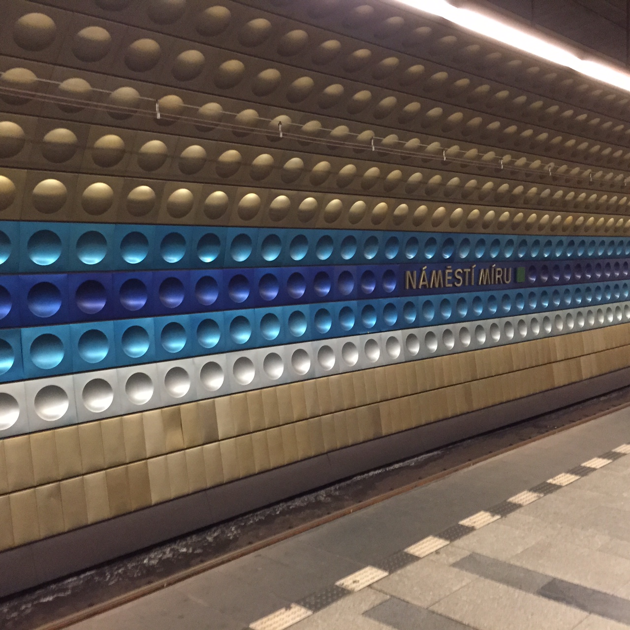 Prague metro station - Namesti Miru